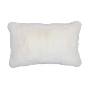 Bílý plyšový měkoučký polštář Soft Teddy White Off - 30*15*50cm  FXHKKW