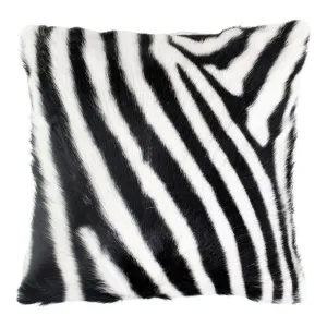 Kožený polštář dekor zebra - 40*40*10cm QXKSGZB