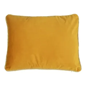Zlatý sametový polštář s pleteným lemem - 35*45*10cm DCFGHKHG