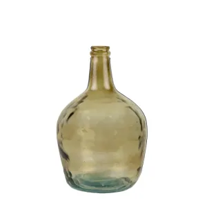 Jantarová skleněná váza z recyklovaného skla 4L - Ø19*31cm AGGGFT4