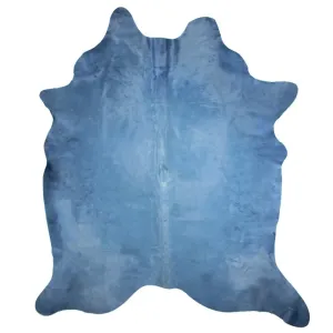 Modrý foberec z hovězí kůže Blue Cow - 180*250*0,3cm ESVKKGBL