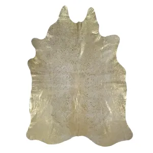 Zlatý koberec z hovězí kůže Gold Cow - 150*250*0,3cm ESVKKGGO