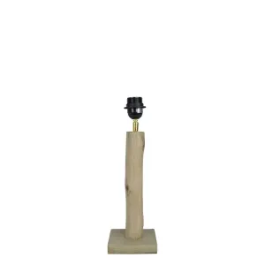 Dřevěná základna ke stolní lampě Eukalyptus - 10*10*40cm OMLVE30