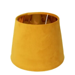 Sametové medově zlaté stínidlo se zlatým vnitřkem Honey - Ø 30*21cm/ E27 DCLKHG21