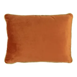Sametový zlatě oranžový polštář Golly - 35*45*10cm DCFGHKOR