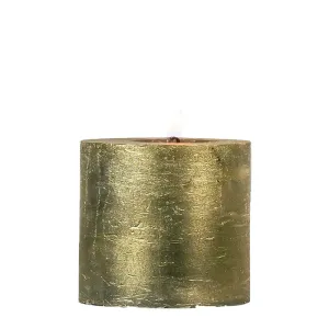 Zlatá svíčka Gold M - 10*10*10cm BRKG1010