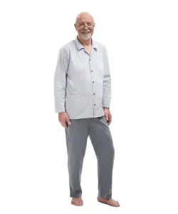 Martel Antoni 403 Rozepínané Pánské pyžamo plus size, 3XL, šedá