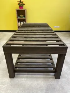 Gaboni 90861 Dřevěné masážní lehátko, 200 x 90 x 65 cm
