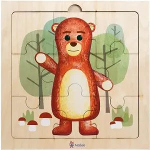 Mašek Dřevěné puzzle - Medvěd