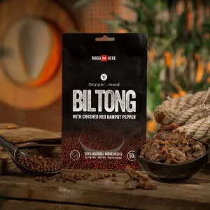Biltong - Hovězí s kampotským červeným pepřem 50g [SPECIAL EDITION]