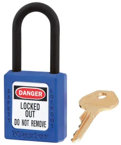 Master Lock 406Blu Non Conductive Lockout Padlock Blue