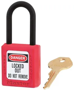 Master Lock 406Red Non Conductive Lockout Padlock Red