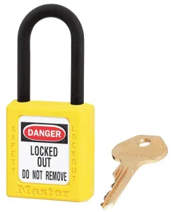 Master Lock 406Ylw Non Conductive Lockout Padlock Yellow