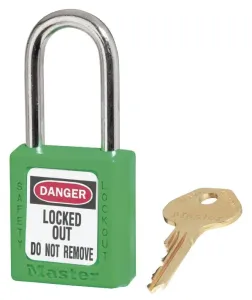 Master Lock 410Grn Zenex Lockout Padlock Green