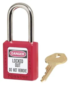 Master Lock 410Red Zenex Lockout Padlock Red