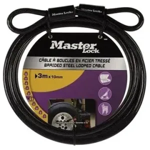MasterLock 49EURD Ohebné ocelové lanko - 300cm x 1cm