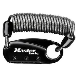 Master Lock Karabina s navíjecím kabelem 1551EURDBLK Master Lock