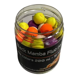 Mastodont Baits Fluo Pop-Up Boilies mix colors 16mm 200ml - Black Mamba