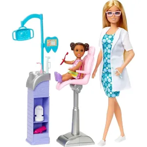 MATTEL - Barbie povolání herní set s panenkou - zubařka blondýnka