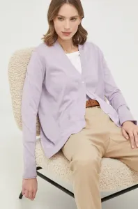 Hedvábný svetr Max Mara Leisure fialová barva