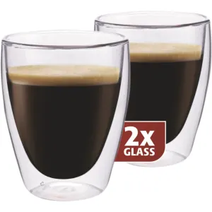 Maxxo DG 830 coffee dvoustěnné termo sklenice 235 ml 2 ks
