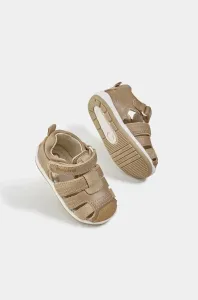 Dětské kožené sandály Mayoral hnědá barva