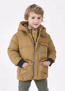 Zimní bunda s kapsami béžová MINI Mayoral velikost: 104