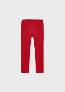 Kalhoty natahovací odlehčené s volánky červené MINI Mayoral velikost: 134