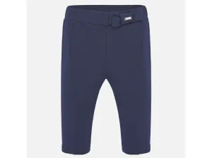 Kalhoty odlehčené s mašličkou tmavě modré BABY Mayoral velikost: 86 (18 měsíců)