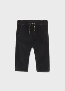 Manšestrové kalhoty s gumou v pase černé BABY Mayoral velikost: 74 (9 měsíců)