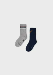 2 pack froté ponožek s protiskluzem SKATE tmavě modré MINI Mayoral velikost: 8 (EU 32-35)
