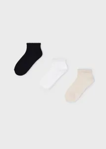 3 pack nízkých ponožek černé MINI Mayoral velikost: 4 (EU 23-26)