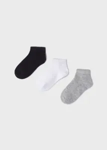 3 pack nízkých ponožek šedé MINI Mayoral velikost: 10 (EU 35-36)