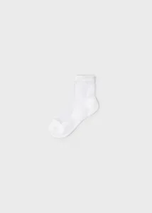Ponožky s průsvitnou částí puntíky smetanové MINI Mayoral velikost: 2 (EU 19-22) #3993160