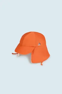 Dětská baseballová čepice Mayoral oranžová barva, s potiskem