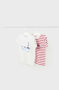 Bavlněné dětské tričko Mayoral bílá barva #4610310