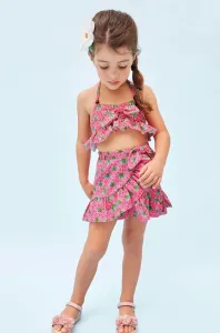 Dětská bavlněná sukně Mayoral růžová barva, mini #4847095