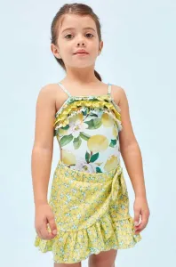 Dětská bavlněná sukně Mayoral žlutá barva, mini #4686354