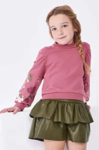 Dětská sukně Mayoral zelená barva, mini, áčková #5684227