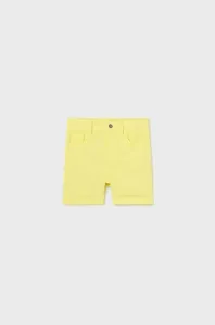 Dětské bavlněné šortky Mayoral žlutá barva, nastavitelný pas