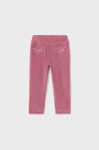 Dětské manšestrové kalhoty Mayoral růžová barva