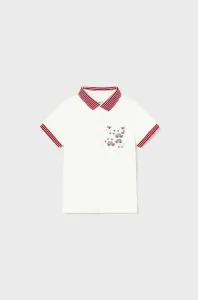 Dětské polo tričko Mayoral bílá barva, s potiskem #4976611