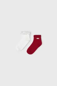Dětské ponožky Mayoral 2-pack červená barva #4732190