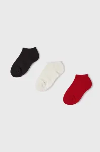 Dětské ponožky Mayoral 3-pack červená barva #4732163