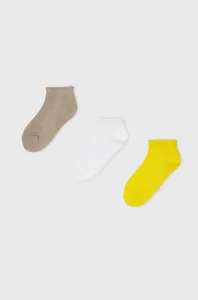 Dětské ponožky Mayoral 3-pack žlutá barva #4732194