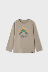Dětské tričko s dlouhým rukávem Mayoral béžová barva, s aplikací #5971845