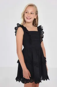 Dívčí šaty Mayoral černá barva, mini #4822194