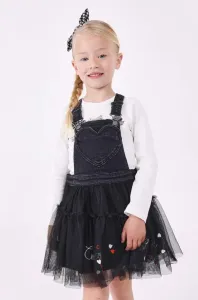 Dívčí šaty Mayoral černá barva, mini #5963748