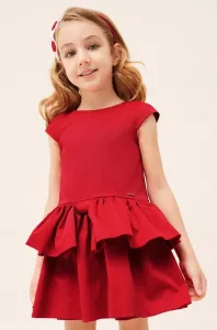 Dívčí šaty Mayoral červená barva, mini #4904630