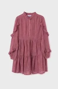 Dívčí šaty Mayoral fialová barva, mini #5964251